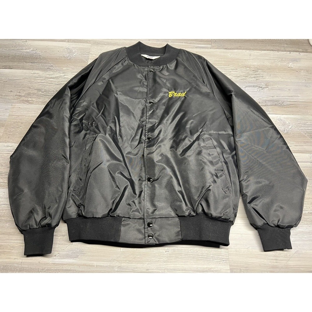 Vintage‎ Bomber Jacket 1955 Chevy Stepside Task Force Truck Personalized Mens XL